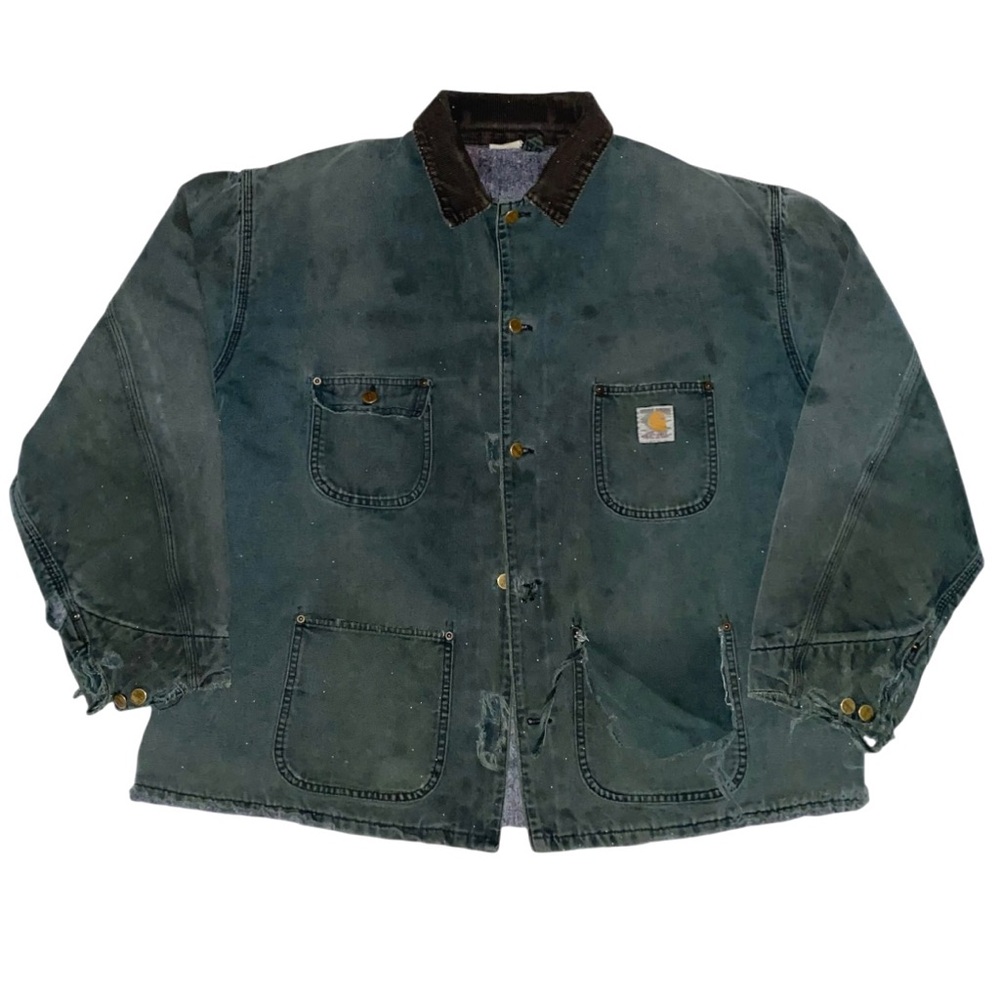Vintage Trashed Distressed Carhartt Blanket Lined 2XL (M)